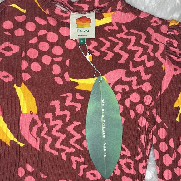 Farm Rio Toucanissimo Long Sleeve Stretch Cotton Body Suit - Picture 7 of 10